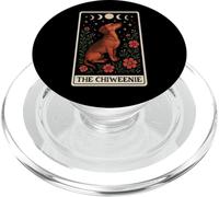 La Carta del Tarot del Perro Chiweenie Witchy Moon PopSockets PopGrip para MagSafe