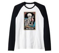 La Carta del Tarot del Profesor enseñando el Regreso a la Escuela Profesor Divertido Camiseta Manga Raglan