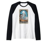 La Carta del Tarot del Profesor enseñando el Regreso a la Escuela Profesor Divertido Camiseta Manga Raglan
