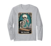 La Carta del Tarot del Profesor enseñando el Regreso a la Escuela Profesor Divertido Manga Larga