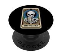 La Carta del Tarot del Profesor enseñando el Regreso a la Escuela Profesor Divertido PopSockets PopGrip Adhesivo