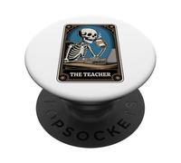 La Carta del Tarot del Profesor enseñando el Regreso a la Escuela Profesor Divertido PopSockets PopGrip Adhesivo