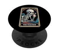 La Carta del Tarot del Profesor enseñando el Regreso a la Escuela Profesor Divertido PopSockets PopGrip Adhesivo