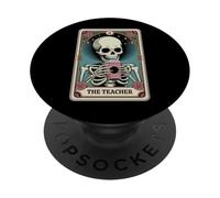 La Carta del Tarot del Profesor enseñando el Regreso a la Escuela Profesor Divertido PopSockets PopGrip Adhesivo