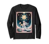 La carta del tarot estrella - Esperanza celestial para soñadores espirituales Manga Larga