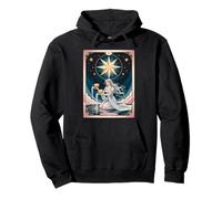 La carta del tarot estrella - Esperanza celestial para soñadores espirituales Sudadera con Capucha