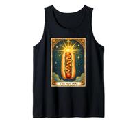 La Carta del Tarot Hot Dog Bun, para Amantes de la Comida rápida, para Amantes de la Comida rápida Camiseta sin Mangas