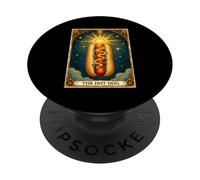 La Carta del Tarot Hot Dog Bun, para Amantes de la Comida rápida, para Amantes de la Comida rápida PopSockets PopGrip Adhesivo