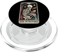 La Carta del Tarot Introvertido Esqueleto Indoorsy Introvertido PopSockets PopGrip para MagSafe