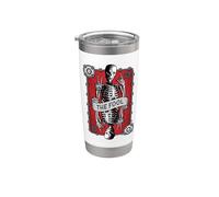 La Carta del Tarot Loco Oculto Urbano Astrología Pagana Vaso térmico de acero inoxidable de doble pared