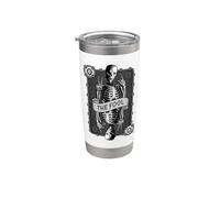 La Carta del Tarot Loco Oculto Urbano Oscuro Astrología Pagana Vaso térmico de acero inoxidable de doble pared