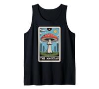 La Carta del Tarot Mago Amanita Muscaria Fly Agaric Hongo Camiseta sin Mangas