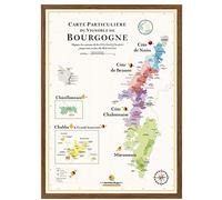La Carte des Vins s'il vous plaît La Carte des Vins de Bourgogne 50 x 70 cm