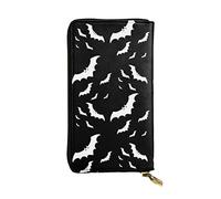 La cartera europea de Halloween Flying Bats para mujer puede contener 12 tarjetas, cartera de pasaporte de viaje, carpeta de pasaporte familiar, moderna/ajuste
