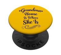 La casa de la Abuela es Donde está el día de la Madre - Abuela Orgullosa PopSockets PopGrip Adhesivo