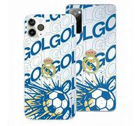 LA CASA DE LAS CARCASAS Funda Oficial Real Madrid Tough para iPhone 12 Mini - (GOL) Funda con Licencia Oficial del Real Madrid C.F.