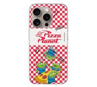 LA CASA DE LAS CARCASAS Funda Oficial Toy Story Disney Pixar - Woody, Buzz Lightyear, Jessie, Aliens · Silicona Transparente y Tough Sublimada · Funda Toy Story iPhone 16e (Pizza Plannet)