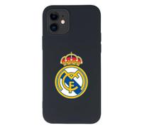 LA CASA DE LAS CARCASAS Funda para iPhone 12-12 Pro del Real Madrid - Escudo en Silicona Líquida para Proteger Tu Móvil - Capa Flexible con Licencia Oficial