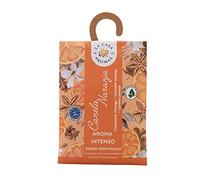 La Casa de los Aromas - Set Sobres Perfumados - Pack Bolsitas Aromáticas Canela Naranja con Colgador - Saquitos con Fragancia para Armario, Cajones, Ropa, Zapatero, Maleta - 12 Unidades