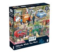 La Casa de los Puzzles | Rompecabezas gigante de 500 piezas "Silbar trabajando" | Ilustración de Robert Barry | Tema Ciudades y Pueblos | Cartón certificado FSC® | 500 piezas | 48 x 69 cm