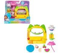 LA CASA DE MUÑECAS DE GABBY - BALCÓN FIESTA DE BATIDOS DE FRUTA 'CAKEY' GABBY'S DOLLHOUSE, FIGURA CAKEY Y ACCESORIOS CASA DE MUÑECAS - 6071359 - Juguetes Niñas 3 años + - Regalo Niña 3 años +