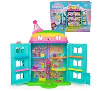 LA CASA DE MUÑECAS DE GABBY - CASA DE MUÑECAS FESTIVA GABBY'S DOLLHOUSE CON SONIDOS, FIGURA, 14 ACCESORIOS ARCOIRIS Y 2 CAJAS SORPRESA - 6070742 - Juegos Infantiles - Juguetes Niños 3 años +