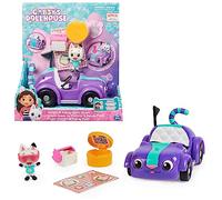 LA CASA DE MUÑECAS DE GABBY - COCHE CARLITA - Vehículo Carlita con figura coleccionable de Pandy Patitas y 2 accesorios de La Casa de Muñecas de Gabby - 6062145 - Juguetes Niños 3 años +