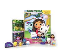 La Casa de Muñecas de Gabby Diverti-Libros - Libro infantil de cuentos, 10 figuras, 1 alfombra de juego