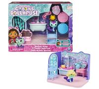 Gabby's Dollhouse LA CASA DE MUÑECAS DE GABBY - EL BAÑO DE SIREGATA DE con 1 Figura, 3 Accesorios, 2 Caja Sorpresa y 3 Muebles - 6062036 - Juguetes Niñas 3 años +