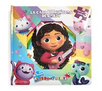 La Casa de Muñecas de Gabby Mi Primer Libro de Puzles - Rompecabezas para niños, libro de cartón de 10 páginas, 3 puzzles para disfrutar