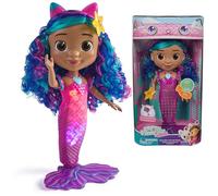 La Casa de Muñecas de Gabby - Muñeca Interactiva Gabby Sirena Canta y Brilla de la Película, con Luces y 14 Sonidos, Resistente al Agua y con Cola Que Cambia de Color - Regalo Niña 3 años +