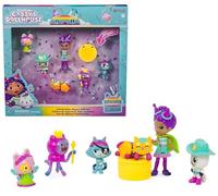 LA CASA DE MUÑECAS DE GABBY - PACK 6 FIGURAS GABBY'S DOLLHOUSE TEMÁTICA FESTIVA + CAJA SORPRESA + ACCESORIO - 6069603 - Juguetes Niñas 3 años + - Regalo Niña 3 años +