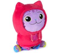 LA CASA DE MUÑECAS DE GABBY - PELUCHE INTERACTIVO DJ CAPUCHA GABBY'S DOLLHOUSE 25 CM - 6071765 - Juegos Infantiles - Peluche Gato - Juguetes Niñas 3 años + - Regalo Niña 3 años +