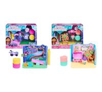 LA CASA DE MUÑECAS DE Gabby - Sala DE Juegos DE Carlita - Sala de Juegos felincreíble con el Coche & LA CASA DE MUÑECAS DE Gabby - Sala DE Manualidades BEBÉ Box con 1 Figura, 2 Accesorios