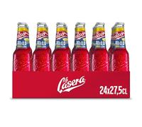 La Casera® Tinto de Verano con Limón 0,0% Sin Alcohol - Botella Vidrio, Pack 24 x 27,5 cl