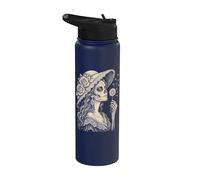 la Catrina Blowing Wishes Dandelion Stainless Steel Insulated Water Bottle