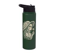 la Catrina Blowing Wishes Dandelion Stainless Steel Insulated Water Bottle