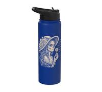la Catrina Blowing Wishes Dandelion Stainless Steel Insulated Water Bottle