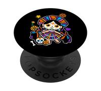 La Catrina Muñeca Lelé, Mexican María Lupita, Queretana PopSockets PopGrip Adhesivo