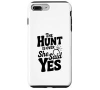 La Caza ha Terminado Ella Dijo Que sí Celebración de Compromiso Carcasa para iPhone 7 Plus/8 Plus