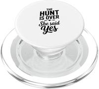 La Caza ha Terminado Ella Dijo Que sí Celebración de Compromiso PopSockets PopGrip para MagSafe