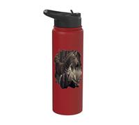 La cebra fotorrealista en su estado salvaje Stainless Steel Insulated Water Bottle