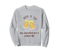 La cerveza es el ingrediente clave para una vida perfecta Regalo divertido Sudadera