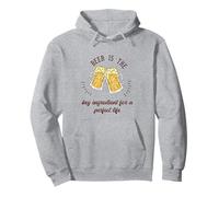 La cerveza es el ingrediente clave para una vida perfecta Regalo divertido Sudadera con Capucha