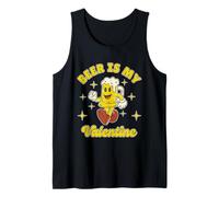 La Cerveza es mi Novio o Novia Retro Día de San Valentín Camiseta sin Mangas