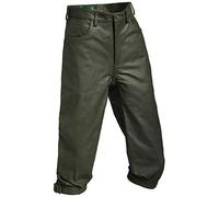 La Chasse Pantalones de piel de búfalo (pantalones hasta la rodilla) para hombre, extremadamente resistentes, de piel de búfalo Verde (Oliv) 56