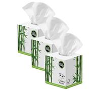 La Cheeky Panda 100% bambú cubo de tejido Facial, pack de 56 Pañuelos (Paquete de 3)