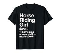 La Chica de la Equitación Definition Funny Deportes Team Camiseta
