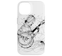 La chica del banjo dibuja una banda de bluegrass para chicas Carcasa para iPhone 14