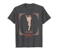 La Chica del espectáculo de Cabaret de Betty Boop Camiseta, Hombre, Jaspeado Oscuro, L